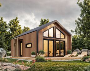 Maisons en bois isolées