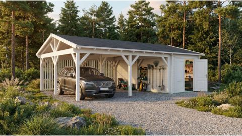 Carport+storage 5,7x7,9
